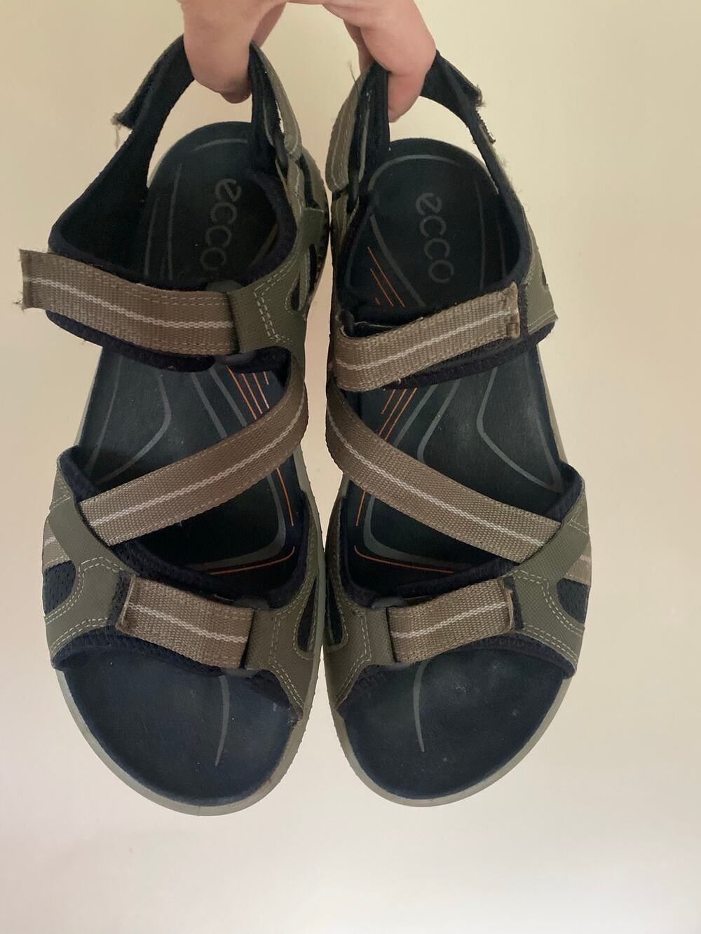 Ecco Yucatan Sport Sandals Hiking Walking Brown Mens Size EU 44/ US 10-10.5